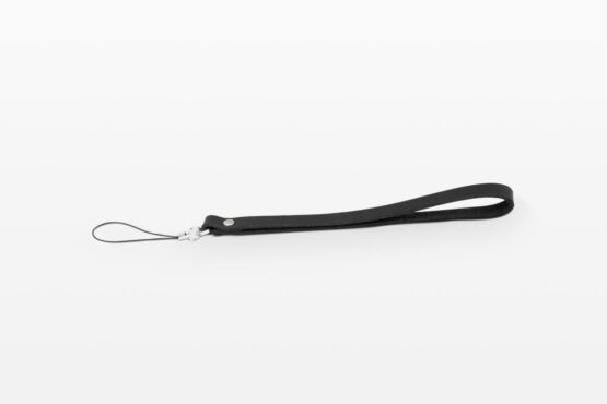 Black Leather Wrist Strap